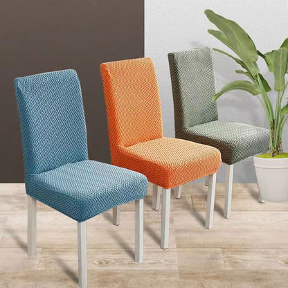 🪑 50 % Rabatt! Elegante Jacquard-Stuhlhusse mit Karomuster – Stretch Stuhlbezug für Esszimmerstühle