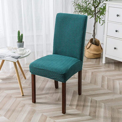 🪑 50 % Rabatt! Elegante Jacquard-Stuhlhusse mit Karomuster – Stretch Stuhlbezug für Esszimmerstühle