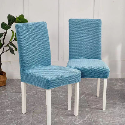 🪑 50 % Rabatt! Elegante Jacquard-Stuhlhusse mit Karomuster – Stretch Stuhlbezug für Esszimmerstühle