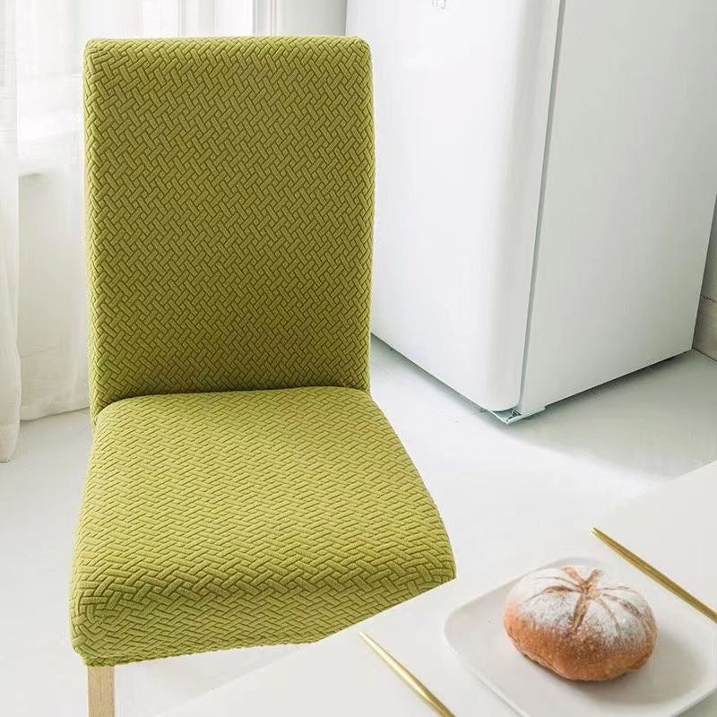 🪑 50 % Rabatt! Elegante Jacquard-Stuhlhusse mit Karomuster – Stretch Stuhlbezug für Esszimmerstühle