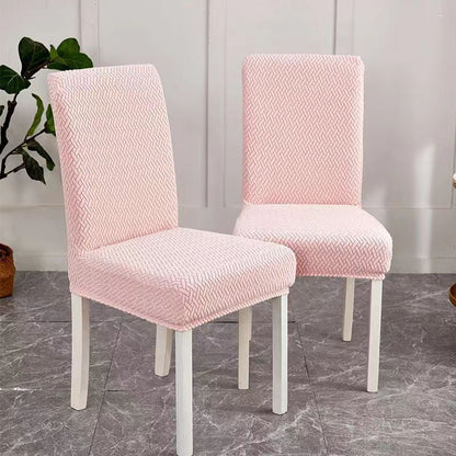 🪑 50 % Rabatt! Elegante Jacquard-Stuhlhusse mit Karomuster – Stretch Stuhlbezug für Esszimmerstühle
