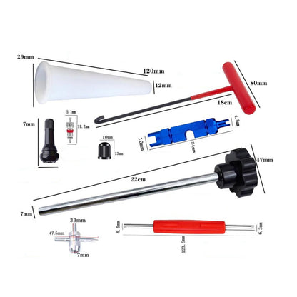 ❤️SALE 50 % RABATT💥Schneller Reifenventilwerkzeugsatz