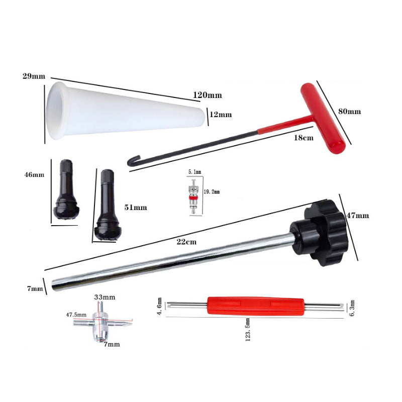 ❤️SALE 50 % RABATT💥Schneller Reifenventilwerkzeugsatz