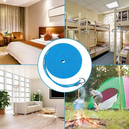 🧺 Je mehr Sie kaufen, desto mehr erhalten Sie gratis! 🔥 Rutschfeste Wäscheleine – Langlebig & UV-beständig – Perfekt für Balkon, Garten oder Waschküche – hält Kleidung sicher an Ort und Stelle ☀️