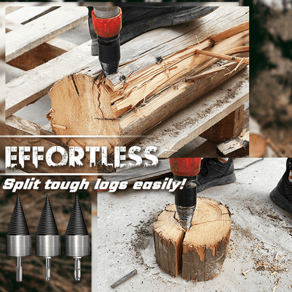 🔧 50% RABATT! Holzspaltbohrer – Nützliches Holzspaltwerkzeug für Bohrmaschine & Schlagbohrer, ideal für Kaminholz & Gartenarbeit 🔥