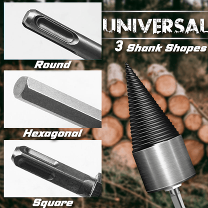 🔧 50% RABATT! Holzspaltbohrer – Nützliches Holzspaltwerkzeug für Bohrmaschine & Schlagbohrer, ideal für Kaminholz & Gartenarbeit 🔥