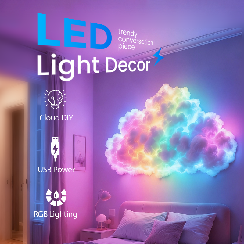 📢🎁50% RABATT!!! ✨Thundercloud USB-betriebene LED-Dekorationslampe🌈☁️