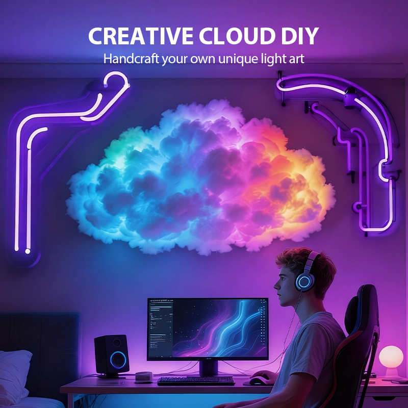 📢🎁50% RABATT!!! ✨Thundercloud USB-betriebene LED-Dekorationslampe🌈☁️
