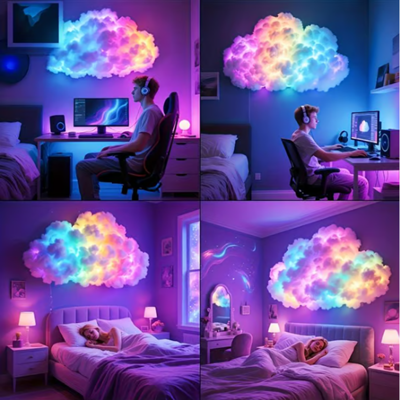 📢🎁50% RABATT!!! ✨Thundercloud USB-betriebene LED-Dekorationslampe🌈☁️