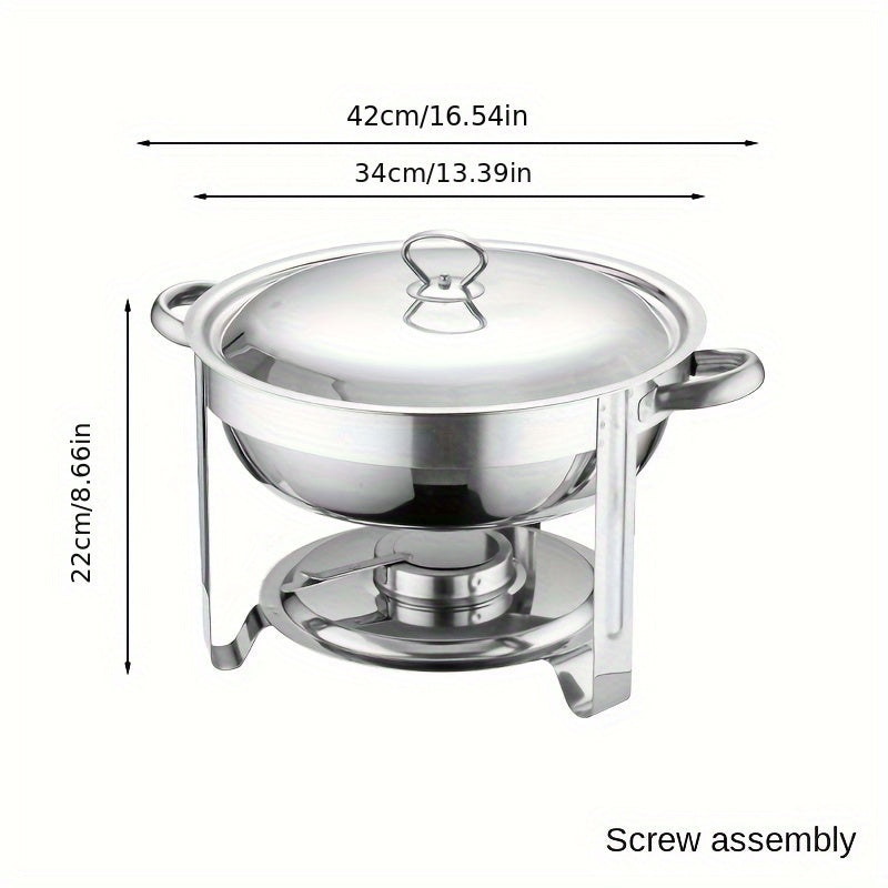 🔥 JETZT 50% RABATT! 🎄 Buffet-Set mit Warmhaltefunktion aus Edelstahl – gleichmäßige Hitzeverteilung und langlebig, perfekt für Feste und Partys ✨