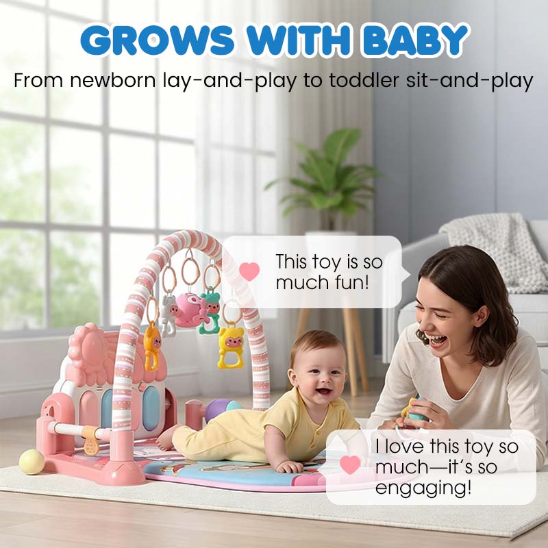 Heißer Verkauf 50 % Rabatt🎁3-in-1 Baby-Musikalisches Klavier-Spielmatte