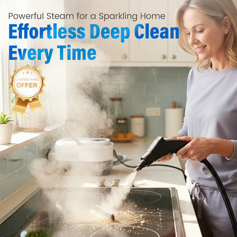 🧼 50% RABATT! 🔥 Hochtemperatur-Dampfreiniger – 105°C Dampf, 15 s Aufheizzeit & 6 Dampfstufen – 1100 ml Tank, tötet 99,9% der Keime ohne Chemie – Reinigungswunder für viele Oberflächen ✨