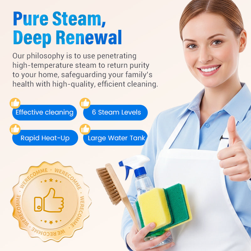 💨🔥Hochdruck-Dampfreiniger mit LCD-Display｜Vielseitig für Zuhause, Auto & Küche｜Effektiv gegen Fett & Bakterien✨