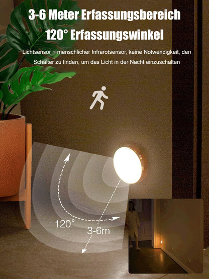 📢📢50 % Rabatt + 3 KAUFEN, 5 GRATIS 🎁🌙 Magnetisches Nachtlicht mit Körperinduktion – 0-Sek.-Sensor & 90 Tage Akku-Laufzeit ✅ | Perfekt für Flur, Kinderzimmer & Toilette ✨✨