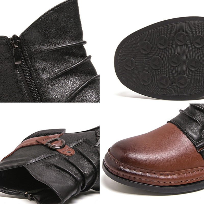 👞🔥JETZT 50 % RABATT! ⏰ Herren-Ankle-Boots aus echtem Leder – Strapazierfähig, stylisch und ganztägiger Tragekomfort für Freizeit und Beruf 🔧