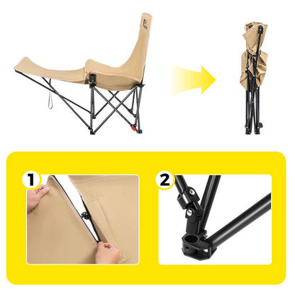 🌿 Tragbarer, verstellbarer Klappstuhl für den Außenbereich | Garten, Camping, Strand & Terrasse