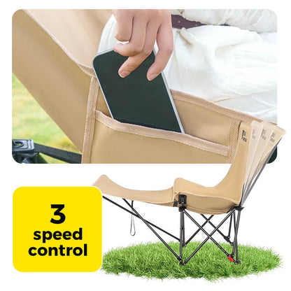 🌿 Tragbarer, verstellbarer Klappstuhl für den Außenbereich | Garten, Camping, Strand & Terrasse