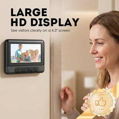 ⏳Zeitlich begrenzter 50% Rabatt⏰ Kabelloser Smart-Video-Türklingel mit Display📹