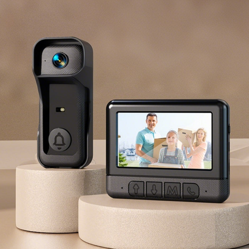 ⏳Zeitlich begrenzter 50% Rabatt⏰ Kabelloser Smart-Video-Türklingel mit Display📹