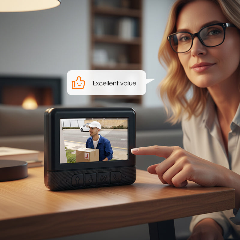 ⏳Zeitlich begrenzter 50% Rabatt⏰ Kabelloser Smart-Video-Türklingel mit Display📹