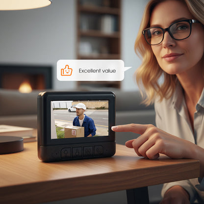 ⏳Zeitlich begrenzter 50% Rabatt⏰ Kabelloser Smart-Video-Türklingel mit Display📹