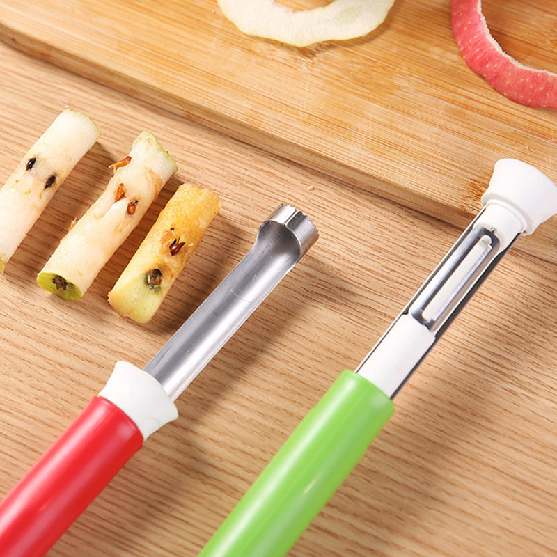 🔥2+1 GRATIS! 🍎 2-in-1 Apfelausstecher & Schäler aus Edelstahl – Schälen, entkernen und stilvoll servieren wie ein Profi! ✨