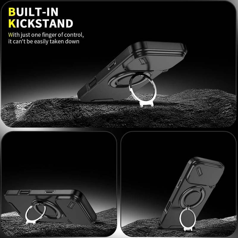 🔥 Heute -50 %! 🔥 Magnetische Handyhülle mit Ringständer für iPhone