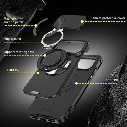 🔥 Heute -50 %! 🔥 Magnetische Handyhülle mit Ringständer für iPhone