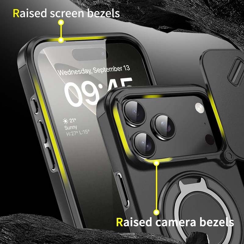 🔥 Heute -50 %! 🔥 Magnetische Handyhülle mit Ringständer für iPhone