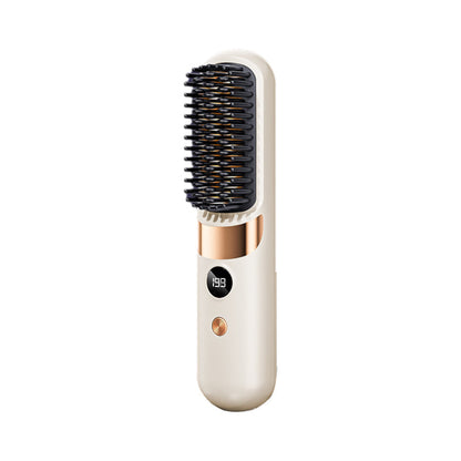 💇‍♀️🔥 3-in-1 Kabellose Glättungsbürste – glätten, locken, entwirren – USB-C, 4 Stufen – perfektes Haar überall! ✨