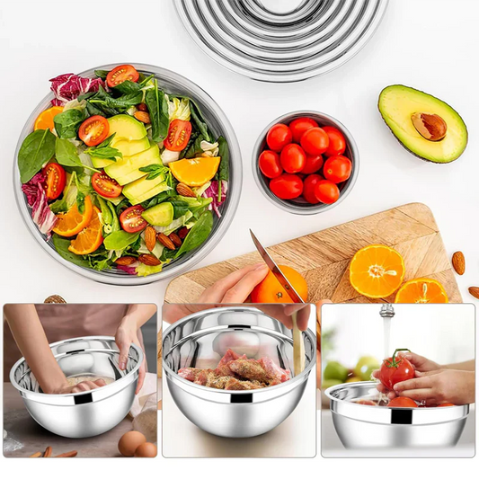 🧀 Küchen-Schüsseln Set 6tlg + 3 Raspelaufsätze 🔪 Kaufe mehr, erhalte gratis dazu!