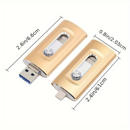 🚀 Über 3.000 verkaufte Einheiten!!! Drei-in-eins-USB-3.0-Speicherstick – Kostenloser OTG- + Typ-C-Adapter im Lieferumfang enthalten