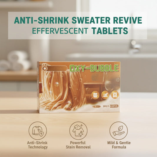 🧶 Mehr kaufen, mehr gratis bekommen! ⚗️ Sweater Revive Tabletten – Anti-Einlaufen, macht Pullover weich und farbecht 🧺
