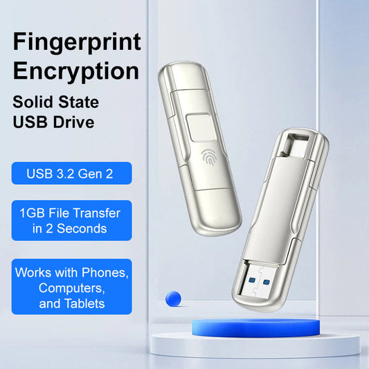 ✨🔥Mit Fingerabdruck verschlüsseltes Solid-State-Flash-Laufwerk🔒