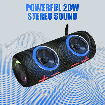 🔊🎵 Magnetisch teilbarer Bluetooth-Lautsprecher: 2-in-1 Design, kraftvoller Stereo-Sound, perfekt für unterwegs 🏕️⚡