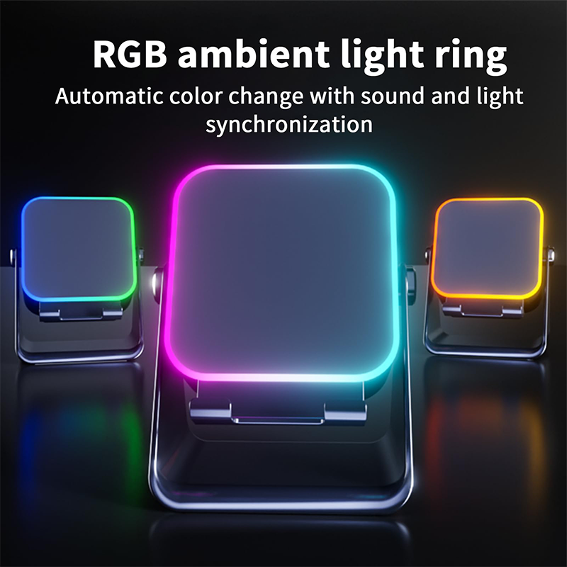🔥 50% Rabatt 🔥🎵 5-in-1 Bluetooth-Lautsprecher mit Induktionsfunktion & verstellbarem Handyhalter