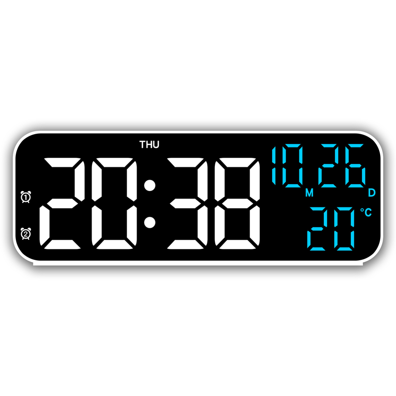 ⏰🌡️ Moderner LED-Digitalwecker mit Temperaturanzeige – Scharfes Display, Dual-Alarm & automatische Nacht-Dimmung
