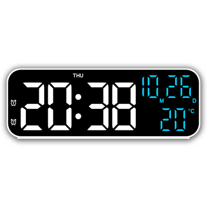 ⏰🌡️ Moderner LED-Digitalwecker mit Temperaturanzeige – Scharfes Display, Dual-Alarm & automatische Nacht-Dimmung