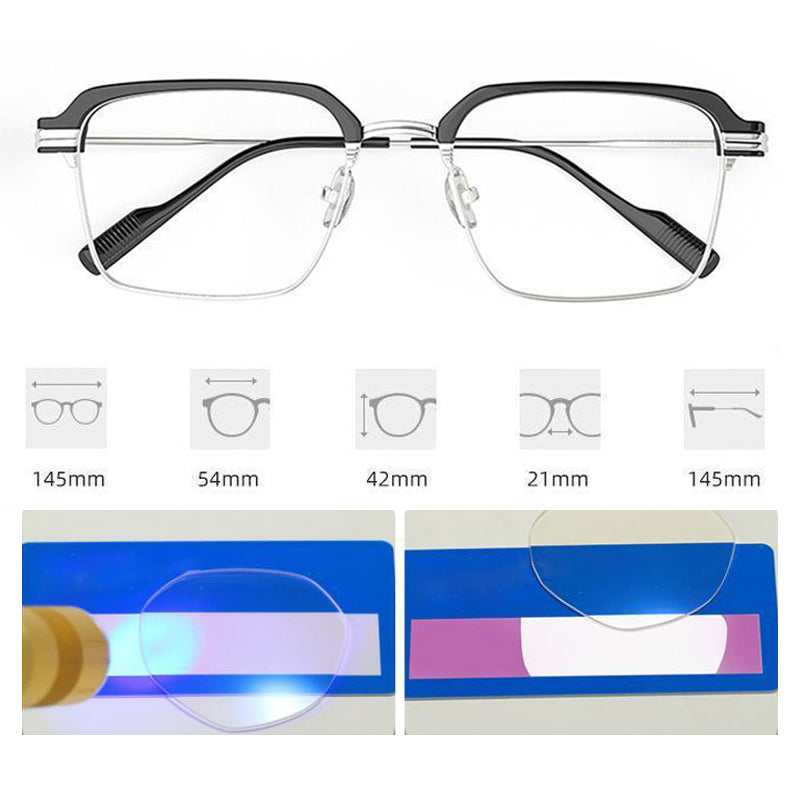 👓 Moderne Quadrate Lesebrille 💎 Flache Gläser & Hochauflösender Blaulichtschutz 🌟