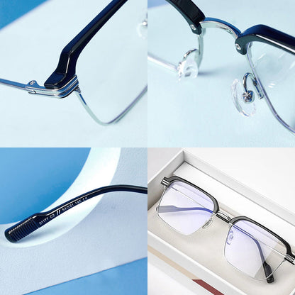 👓 Moderne Quadrate Lesebrille 💎 Flache Gläser & Hochauflösender Blaulichtschutz 🌟