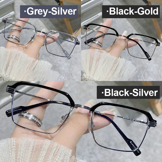 👓 Moderne Quadrate Lesebrille 💎 Flache Gläser & Hochauflösender Blaulichtschutz 🌟