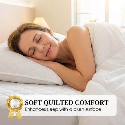 🛏️ 50 % RABATT! 🛡️ Set aus wasserdichtem Matratzenbezug und Kissenbezügen – Milbenabweisend, weich im Griff und leicht zu waschen ✨