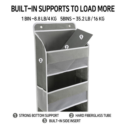 📢📢40 % Rabatt!! ⏰Hängeorganizer mit 5 Fächern und großer Kapazität