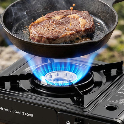 💎 50% RABATT! 💎 Tragbarer Kocher für Butan und Flüssiggas – Dual-Fuel-Kompatibilität, 2900 W Leistung & Ultra-Tragbares Design