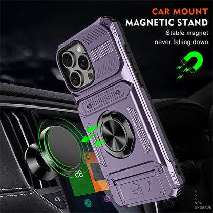 ✨50% Rabatt✨Handyhülle mit Kartenhalter & Ringständer für iPhone