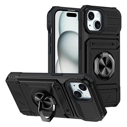 ✨50% Rabatt✨Handyhülle mit Kartenhalter & Ringständer für iPhone
