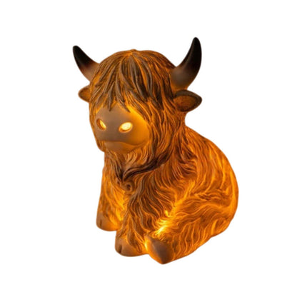 🔥🎁 Neuerscheinung 50% RABATT 💥🐮 Die gemütliche Highland-Stimmung: Hochlandrinder-Lampe