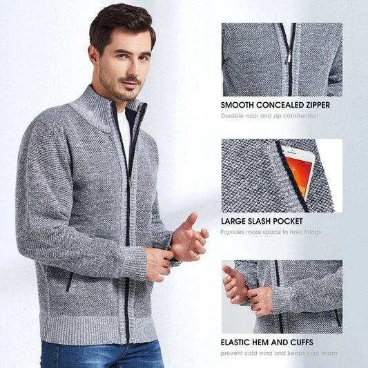 50% Rabatt 💥 Herren-Strickjacke mit Reißverschluss & Tasche | Zeitlich begrenzt kostenloser Versand!