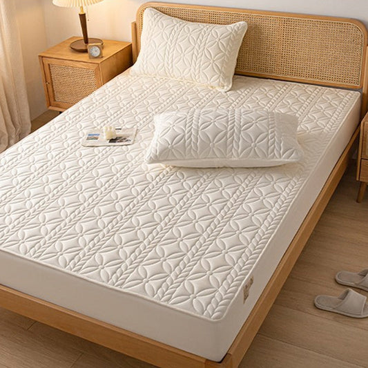 Wasserdichter Matratzenschoner aus Baumwolle – Gepolstert, atmungsaktiv & staubdicht 🛏️💧