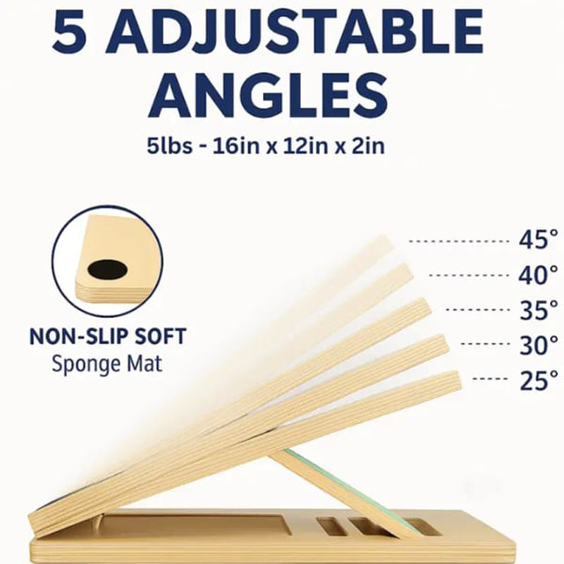 🔥 40% Rabatt! Einstellbare Holz-Schrägbank für Waden-Stretching